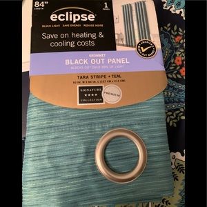 New Tara stripe black out curtains ( 2 panels)